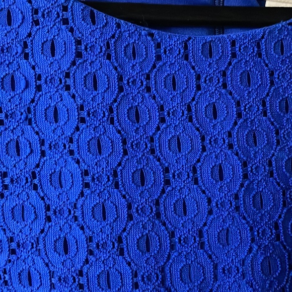 Chico’s royal blue eyelet dress size L/12 - Picture 6 of 6